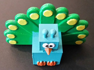3D-Block-Zoo-Peacock