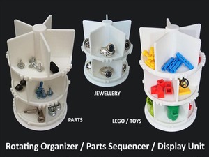 Rotating-Organizer-Parts-Assembly-Sequencer-Display-Stand