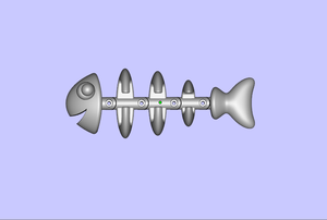 Fish bone wall hange