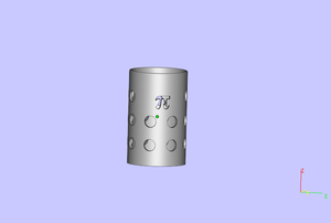 Hollow out brush pot
