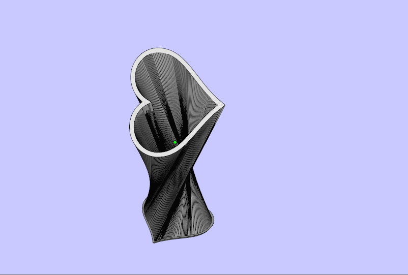 Heart-shaped vase